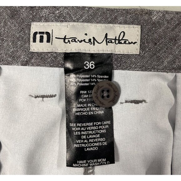 Travis Matthew Gray Shorts Textured Thread Size 38 - Picture 12 of 13